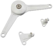 Dørholder Duo Standard ALU-dør 37mm Hvit