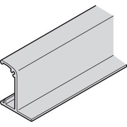 Slido D-Line11 ALU-profil, Dekkprofil Integr. 3.000mm