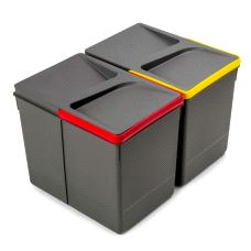 Avfallssystem Emuca Container, 2x 15ltr. Bøttesett H266