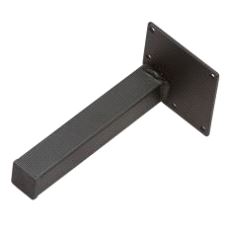 Møbelben 25 x 25mm H=150mm Sortlakkert