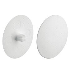 Samlebeslag Hafele Ø35, Dekkappe Ø39mm Hvit, 100-pk.