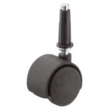 Møbelhjul Ø50 m/tapp og hylse Ø10mm