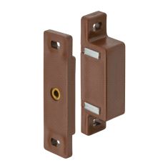 Magnetlås Plastik 4-5 kg. m/ motstykke Brun