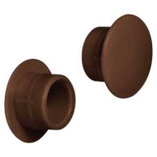 Dekkappe for hull Ø12/18mm Brun RAL8014 plast, 500-pk.
