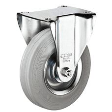 Gummihjul Ø100mm fast H=125