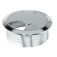 Kabelgjennomføring Ø80 Plast Chromefarget