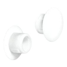 Dekkappe for hull Ø8/13mm Hvit plast, 500-pk.