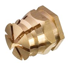 Sprededyvel M6 Messing, 100-pk.