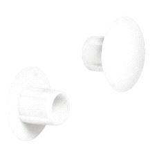 Dekkappe for hull Ø5/10mm Hvit, 500-pk.