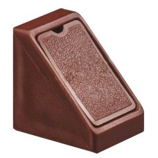 Hjørnebeslag m/ dekkfront 18mm Brun, 100-pk.