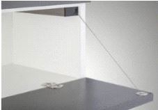 Klaffholder stropp m/demp Mod C, 310mm Høyre