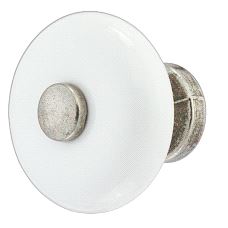 Knott Ø30mm Porselen, Antikk tinn sokkel