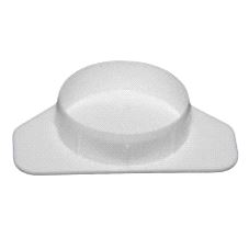 Dekkappe for hull Ø35 m/flange Hvit, 20-pk.