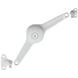 Dørholder Duo Standard Aluramme-dør 37mm Hvit