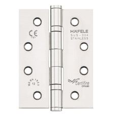 Kanthengsel 114 x 102mm Rustfritt stål Polert