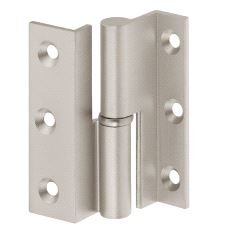 Lifthengsel 50 x 40mm Overfalls 7,5mm Matt Nikkel, Venstre