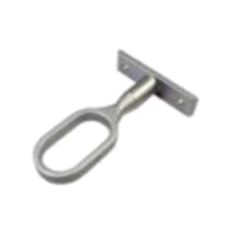 Garderoberør Oval 30 x 15mm Matt Chrome, Midtholder