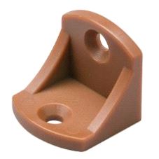 Plastvinkel 23 x 23 x 24mm Brun, 20-pk.