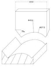 Rillestålprofil B=65mm