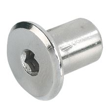 Pyntehode Forniklet M6 x 9 x 12mm, 100-pk.