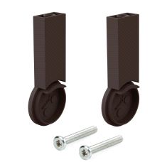 Garderoberør Ø28mm Moka, endefester for undermontering