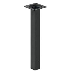 Møbelben 24 x 24mm H=250 Sort matt