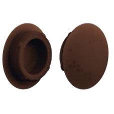 Dekkappe for hull Ø15/20mm Brun plast, 500-pk.