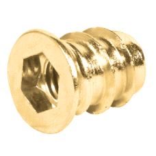 Iskruingsmutter Unbr.m/krave Gul M8 x Ø10/12,5 x L15mm,100-