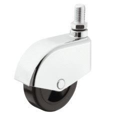 Gummihjul m/kappe Ø50 uten brems, tapp M10