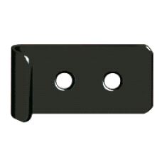 Strammebeslag sort, hake