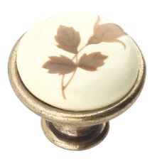 Knott GP19 Ø29 Porselen, brun blomst