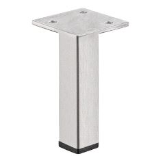 Møbelben 80mm Rustfri