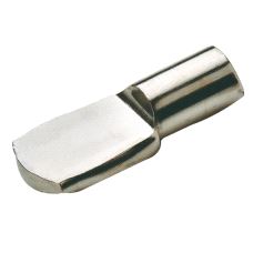 Hyllebærer for hull Ø5mm Flat forniklet, 100-pk.