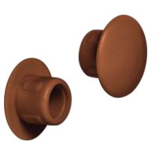 Dekkappe for hull Ø8/13mm Brun plast, 500-pk.
