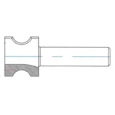 Bull nose Ø25 r6 s=12