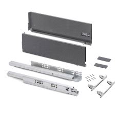 Vertex Skuffesider m/skinner Antrasit H178 x 400