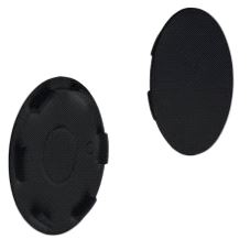 Dekkappe for hull Ø35/39mm Sort plast, 20-pk.