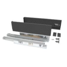 Vertex Skuffesider m/skinner Antrasit H93 x 400