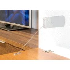 Wire-holder for bunnhengslet dør