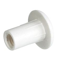 Samlemutter M6 Hvit plast 100-pk.