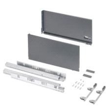 Vertex Skuffesider m/skinner Antrasit H242 x 500