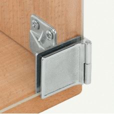 Glassdørhengsel, Utenpåliggende dør Polert Nikkel