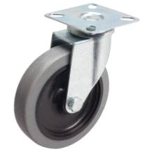 Gummihjul Ø100 mm u/brems