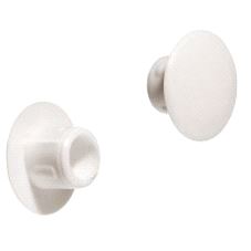 Dekkappe for hull Ø8,5/15mm Hvit plast, 500-pk.