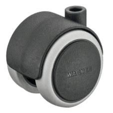 Møbelhjul System W Ø50 uten toppfeste, uten brems