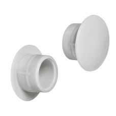 Dekkappe for hull Ø12/18mm Lysgrå RAL7035 plast, 500-pk.