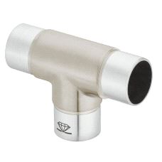 Garderoberør Ø25mm, Feste T-kobling Chrome