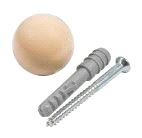 Dørstopper Gummi Ø35mm Beige