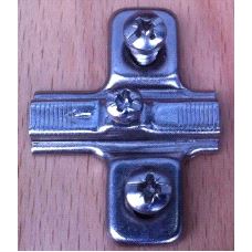 Glassdørhengsel Ø26mm Festepl. 2mm