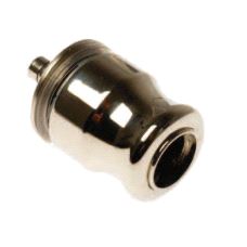 Glassdørlås "Pin", Polert Nikkel